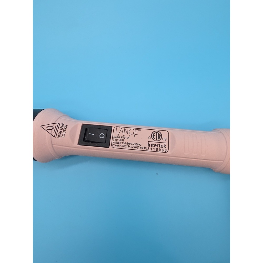 Lange Hair Curling Wand & Glove HT015B Curling Iron 1 Inch Blush Pink - Picture 3 of 6